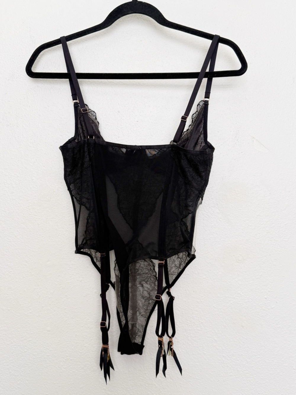 Savage X Fenty Black Lace Bodysuit - Picture 2 of 7